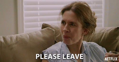 Please Leave Jessica Hecht GIF - Please Leave Jessica Hecht Karen Hayes GIFs