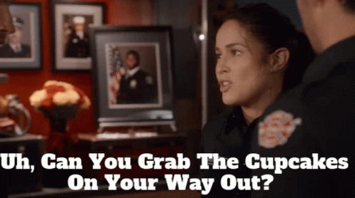 Station19 Andy Herrera GIF - Station19 Andy Herrera Uh Can You Grab The Cupcakes On Your Way Out GIFs