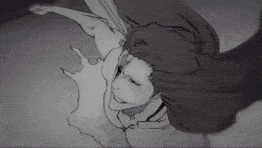 a black and white drawing of a woman with long hair and the words imgflip.com below it