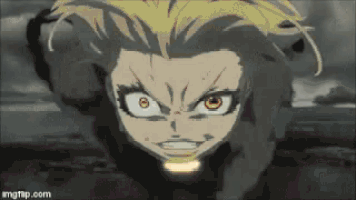 a close up of a person 's face with angry eyes