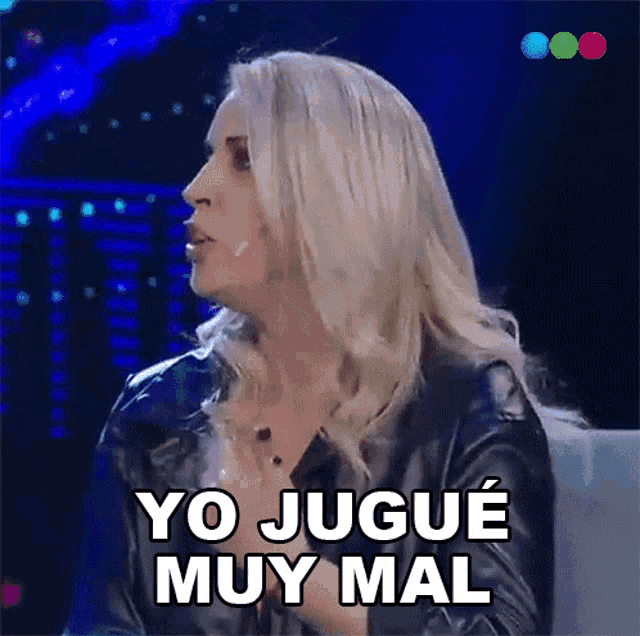 a woman says yo jugue muy mal in a foreign language