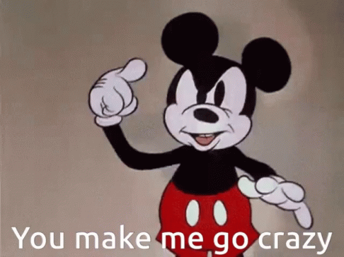 Crazy Mickey Mouse GIF