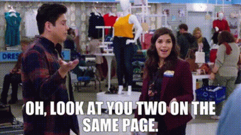 Superstore Amy Sosa GIF - Superstore Amy Sosa Oh Look At You Two On The Same Page GIFs
