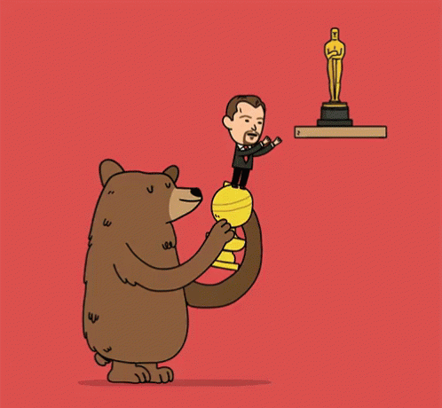 Leo Getting Some Help GIF - Oscars Oscars2016 Academy GIFs
