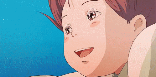 ギブリ　嬉しい涙　感涙 GIF - Ghibli Teary Eyed Ponyo GIFs