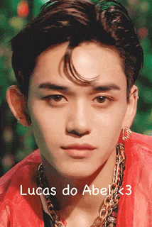 a close up of a man 's face with the name lucas do abel below it