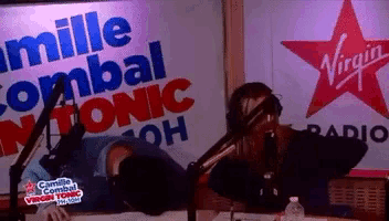 a radio station with a sign that says " virgin radio "