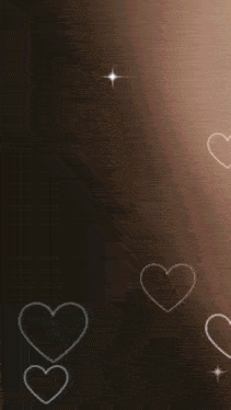 a blurred image of a woman 's face with hearts and a star