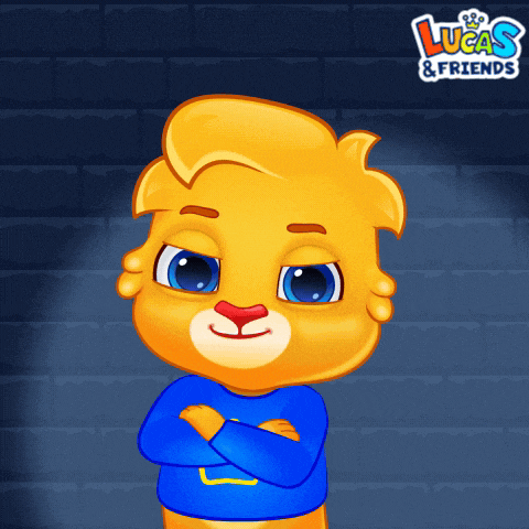a lucas and friends poster with a cartoon character