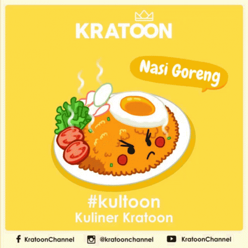 Kratoon Nasi Goreng GIF - Nasi Goreng Jajanan Makanan Indonesia GIFs