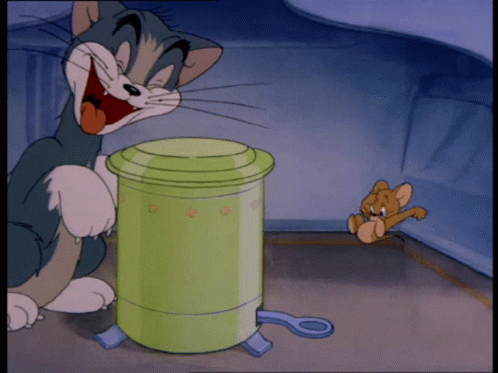 Tom And Jerry Trash Can GIF - Tom And Jerry Trash Can Cartoon GIFs