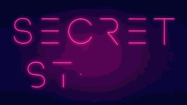 a neon sign that says secret story in spanish
