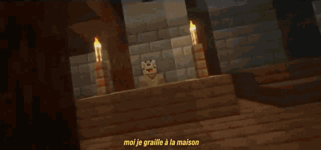 a screenshot of a video game with the words j suis pas chauve comme en prison at the top