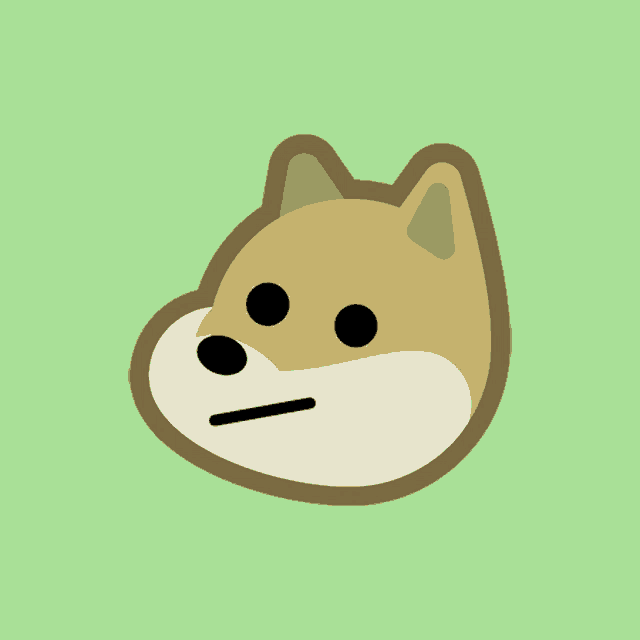 a dog with a serious look on his face