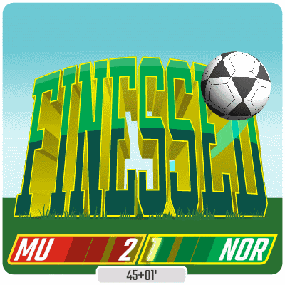 a soccer ball is flying over the words futsal