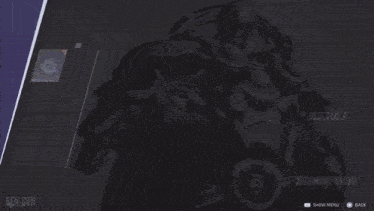 a screenshot of a video game shows a character with a cross on his chest