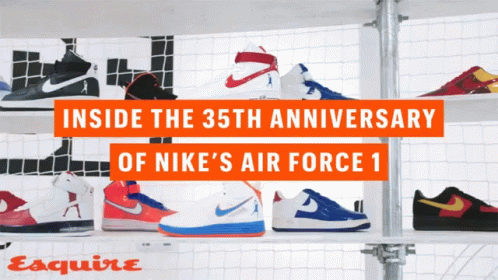 Nike Air Nikes Air Force1 GIF - Nike Air Nikes Air Force1 35th Anniversary GIFs