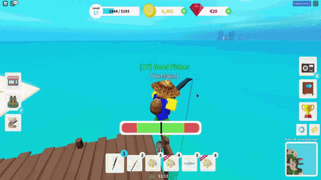 a screenshot of a video game that says nice job you caught a legendary swordfish and new species discovered