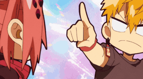 a cartoon character giving a thumbs up next to another one