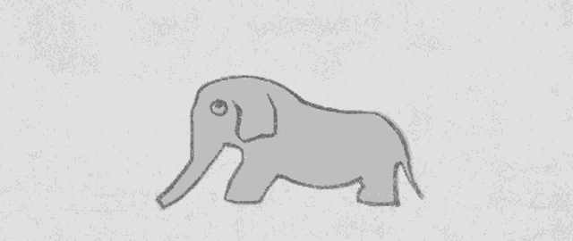a black and white drawing of a snake on a white surface .