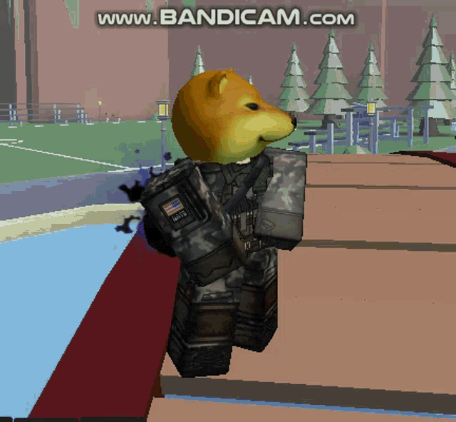 a doge in a video game with the website www.bandicam.com at the bottom