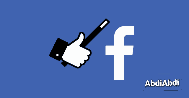 a facebook logo with a hand giving a thumbs up sign