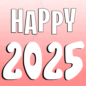 a penguin is blowing a trumpet in front of the numbers 2025