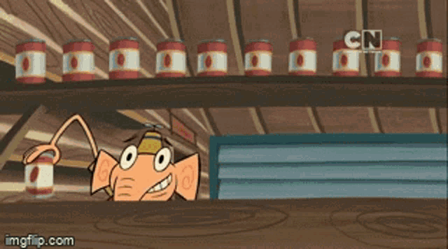 a cartoon with a cn logo on the bottom right