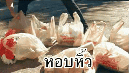 หอบหิ้ว ถุงพลาสติก จ่ายตลาด GIF - Carry Groceries Bags พ่อบ้าน GIFs