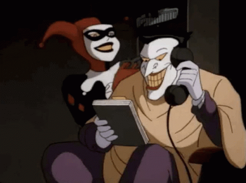 Harley Quinn Joker GIF - Harley Quinn Joker Phone Call GIFs