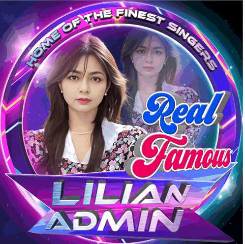 a poster that says home of the finest singers real famous and lilian admin