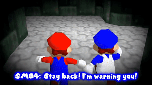 Smg4 Stay Back Im Warning You GIF - Smg4 Stay Back Im Warning You Stay Back GIFs