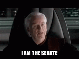 Palpatine Star Wars GIF - Palpatine Star Wars I Am The Senate GIFs