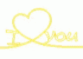 a sign that says `` i love you '' with a heart in the middle of it .