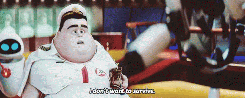 I Want To Live! GIF - Wall E Captain Survive GIFs