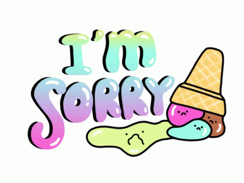 Sorry Im Sorry GIF - Sorry Im Sorry Ice Cream Cone GIFs