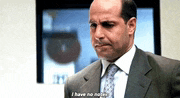 a man in a suit and tie is saying i have no notice