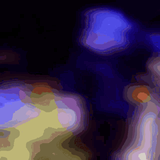 a dark background with a few spots of light in the middle