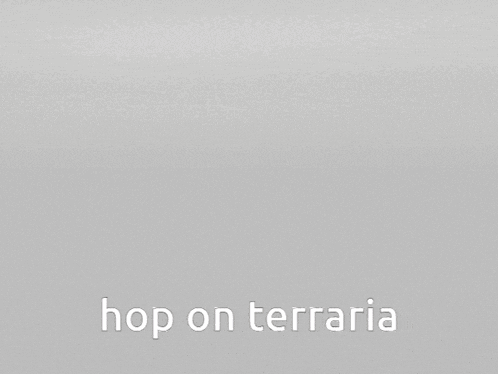 a laptop that says hop on terraria on the screen
