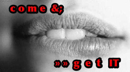 Come & Get It GIF - Lipbite Sexy Letshookup GIFs