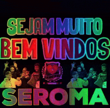a sign that says " sejam muito bem vindos seroma "