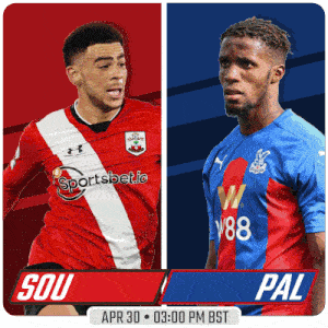 two soccer players are standing next to each other on a sportsbet.io ad