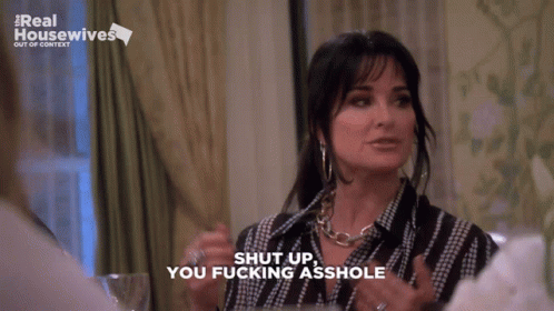 Kyle Rhobh Shut Up Kyle Richards GIF - Kyle Rhobh Shut Up Shut Up Kyle Richards GIFs