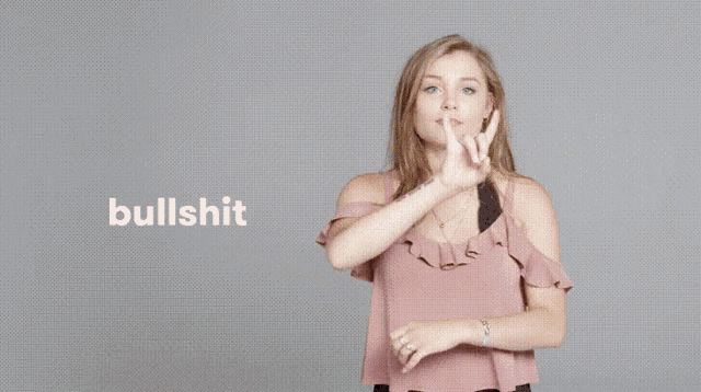 Bullshit Sign GIF - Bullshit Sign Language GIFs