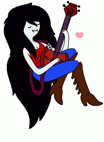 Marceline Floating GIF - Marceline Floating Playing Guitar GIFs
