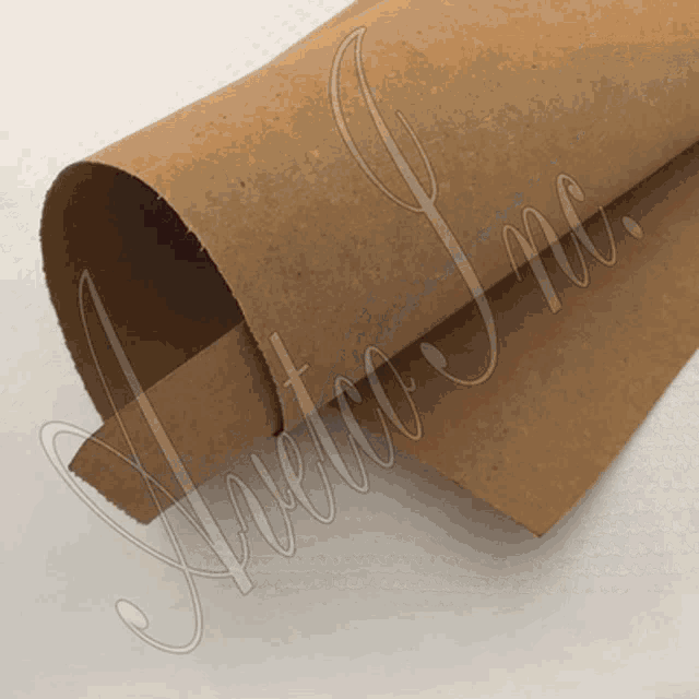 a piece of brown paper that says avery inc.