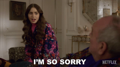 Im So Sorry Emily Cooper GIF - Im So Sorry Emily Cooper Lily Collins GIFs