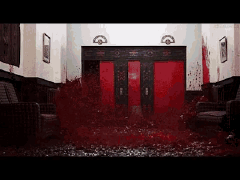 Elevator Blood GIF - Elevator Blood Simpsons GIFs