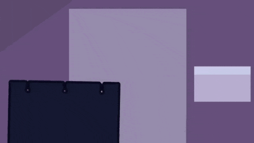 a cartoon character is peeking out from behind a door in a room .