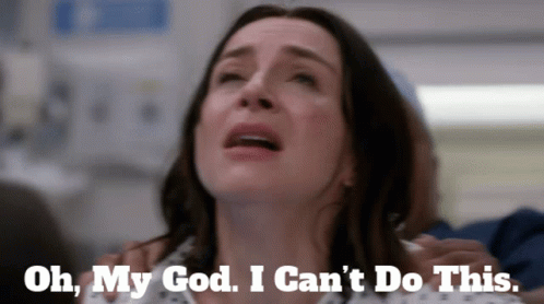 Greys Anatomy Amelia Shepherd GIF - Greys Anatomy Amelia Shepherd Oh My God I Cant Do This GIFs